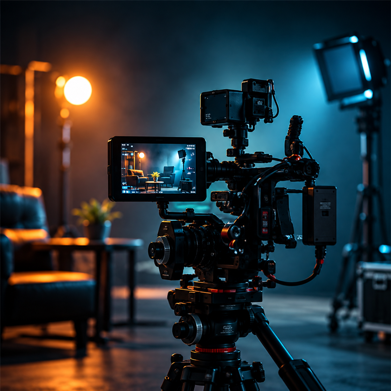 Production monitor on set